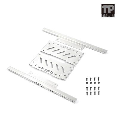 T-POWER Metal Side Steps for KM TRACTION HOBBY F150 1/8 RC Model Car Crawler Modification Accessories
