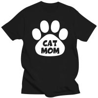 Large mens short sleeves Cat Mom Tshirt Unique Tee Animal Lovers Clothing Funny Print For Youth Middleage Old Age Tee 4XL.5XL.6XL