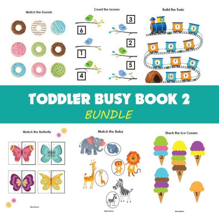 BUSY BOOK BUNDLE 3 for Toddlers, Preschool and Kindergarten | Lazada PH