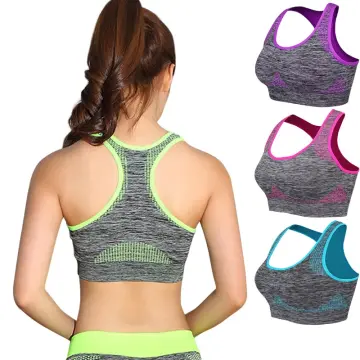 DACHAO 2020 Sexy Sports Bra Solid Back Yoga Tank Top Women Fitness Push Up  Gym Shockproof Seamless Shirt Running Workout Fast Dry Vest