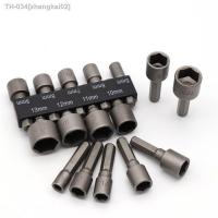 ☒ 9pcs 6.35mm Hex Shank Hexagon screwdriver Wrench Power Drill Adapter Tool Nut Driver Drill Bit Set For Screw Hook Bolt Head