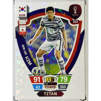 Min-Jae Kim การ์ดนักฟุตบอล ฟุตบอลโลก Worldcup 2022 การ์ดสะสม korea Republic การ์ดนักเตะ เกาหลีใต้