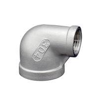 1/8 1/4 3/8 1/2 3/4 1 1-1/4 1-1/2 NPT Female Thread 304 Stainless Steel 90 Degree Elbow Reducer Pipe Fitting Connector