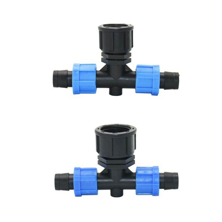 yf-16mm-irrigation-drip-tape-connectors-pe-tube-straight-tee-elbow-end-plug-garden-system