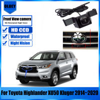 รถด้านหน้าดูกล้องสำหรับ Toyota Highlander XU50 kluger 2014 2016 2017 2018 2019 2019 2020 CCD Night Vision ไปข้างหน้าโลโก้กล้อง