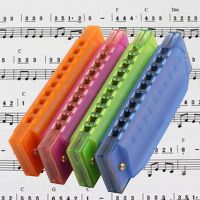 10 Holes Diatonic Blues Harp Harmonica for KEY of C Translucent Gifts with for C