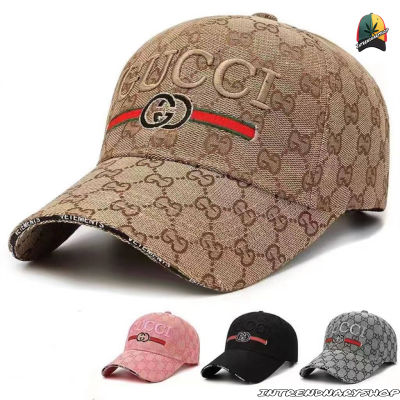 หมวกแก๊ป หมวกกุชชี หมวกแฟชั่น 4สี งานปัก เนื้อผ้าดี งานคุณภาพดี 100% ใส่ง่าย สะดวกสบาย กันแดด Cap Fashion Summer