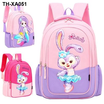 ☫ Children schoolbag rabbit d Lou kindergarten girls of large portable backpack every primary school grade 3 5 years old