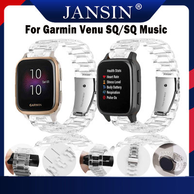 สาย Garmin Veun Sq นาฬิกาอัจฉริยะ สายนาฬิกา Transparent Waterproof band For Garmin venu sq Music Sport สายนาฬิกา สาย