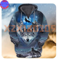 【xzx180305】Personalized Name Bright Wolf Moon 3D Hoodie All Over Print Mother Gift Best Price 17