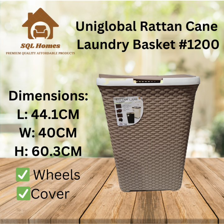 Uniglobal Rattan Cane Laundry Basket 1200 Lazada PH