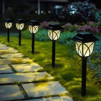 Solar Pathway Lights Outdoor LED Garden Lights Solar Spotlight Pathway Landscape Retro Solar Underground Light Decor for Street