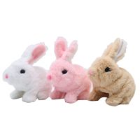 Cute Interactive Rabbit Toys Electronic Pets Robot Rabbit Jump Walk Electronic Toys For Kids