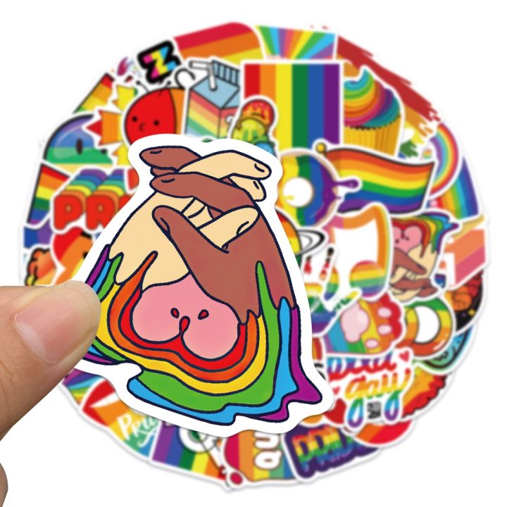 cw-10-50pcs-colorful-cartoon-gay-lesbian-stickers-luggage-laptop-skateboard-graffiti-car-decals