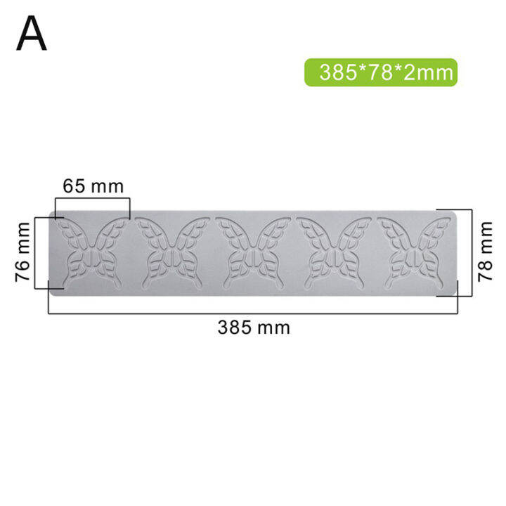 cod-เสื่อลูกไม้ลายรังผึ้งผีเสื้อใบไม้ซิลิโคนน้ำตาลประดิษฐ์พิมพ์ทำเค้ก