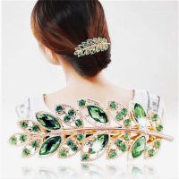 【CW】 Women  39;s Rhinestone Alloy Hairpin Imitation Non-slip Barrettes Hair for Thin Thick Accessories