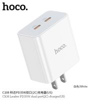 Hoco C108 ชุดชาร์จ Type-C และ IP ชาร์จเร็ว PD35W QC3.0 ช่องชาร์จType-C 2 พอร์ตชาร์จ ของเเท้