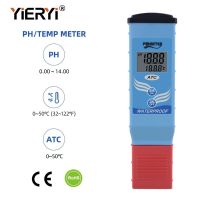 yieryi PH-097 LCD Display Digital Waterproof PH Meter Temperature Auto Calibration ATC Tester for Swimming pool, aquarium