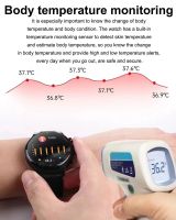 ECG + PPG นาฬิกาอัจฉริยะสำหรับผู้ชาย2023ใหม่สมาร์ทวอท์ชสามเลเซอร์เพื่อสุขภาพหัวใจวัดความดันโลหิตวัดน้ำตาลในเลือด