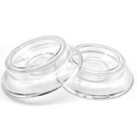 ‘【；】 2Pcs Transparent Round Crystal Plastic Acrylic Caster Cups Grand Piano Foot Pads Set Piano Mats