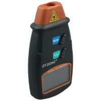 Professional Digital Laser Photo Tachometer Non Contact RPM Tach Orange+Black