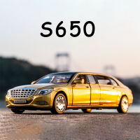 S650 132 Dipanjangkan Aloi Diecast Kereta 6 Pintu Terbuka dengan Tarik Kembali Getah Tayar Buncahaya Kenderaan