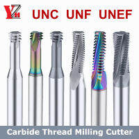 YZH เครื่องตัดมิลลิ่งด้าย UNC UNF UNEF HRC60 3นิ้วฟันเต็มจอ CNC สำหรับเหล็กอลูมิเนียม14 34 516 18 38 12 916 58