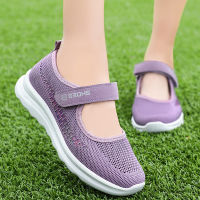 คุณภาพสูงรองเท้าผู้หญิง2023ใหม่ตาข่าย Comfort Soft Sole รองเท้าผู้หญิงแฟชั่นตื้นตัดรองเท้าแบน Zapatos De Mujer