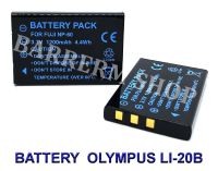 (แพ็คคู่ 2 ชิ้น) OLYMPUS LI-20B / Li20B Camera Battery for Olympus แบตเตอรี่กล้องโอลิมปัส รหัสแบต LI-20B / Li20B Replacement Battery for Olympus AZ-1, AZ1, AZ-2, AZ2, Ferrari Digital (Black)  BY BARRERM SHOP