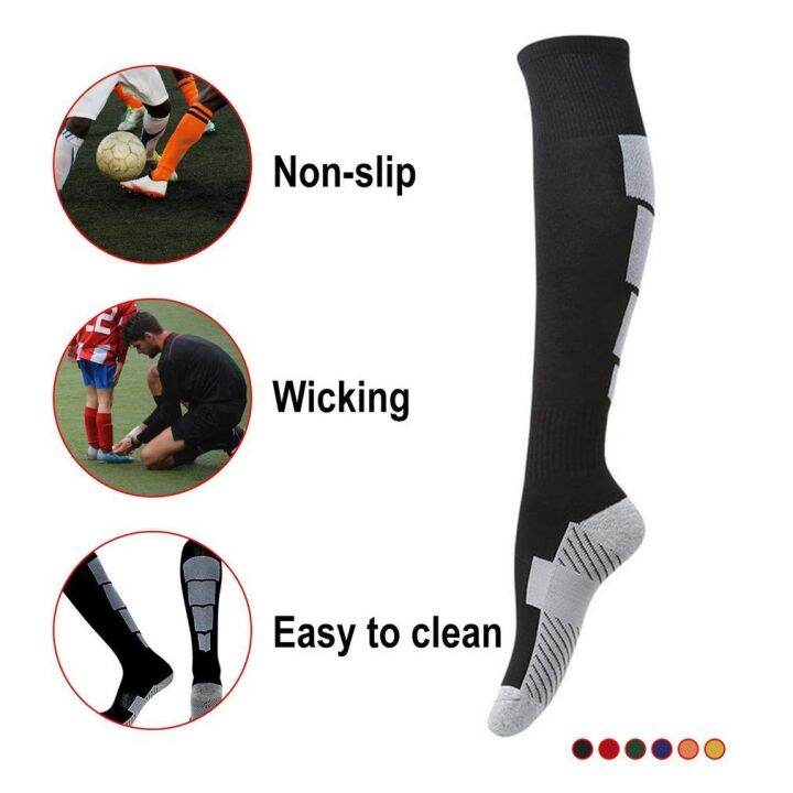 wholesale-1-pair-anti-slip-soccer-sports-socks-men-sock-football-knee-above-long-socks