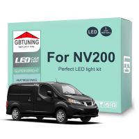 ชุดสำหรับนิสสันหลอดไฟตกแต่งภายใน LED 9ชิ้น NV200 2010-2016 2017 2018 2019 2020 2021ท้ายรถอ่านแผนที่ไม่มีข้อผิดพลาด Canbus