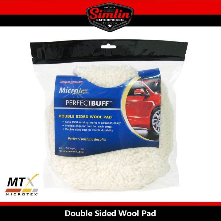 Microtex MTX PerfectBUFF Double Sided Wool Pad 8 inches | Lazada PH