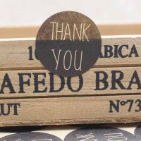 30mm100pc thank you gift kraft jewelry stickers background self-adhesive products decorative stickers