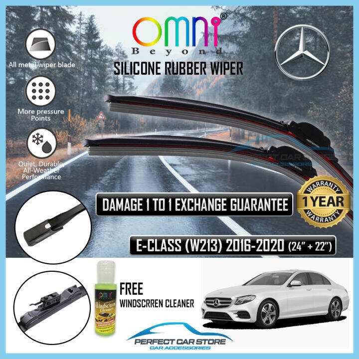 MercedesBenz E Class 2017 Present (W213, C238, A238) Omni Beyond HYBIRD Rubber Wiper Blade (1