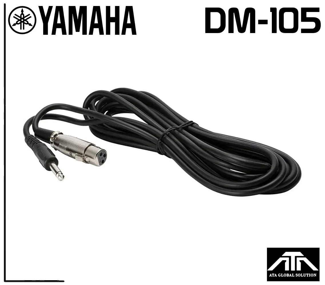 YAMAHA DM105 ไมโครโฟนแบบ Dynamic พร้อมสายไมค์ ความยาว 5 เมตร ไมโครโฟนร้องเพลง ของแท้ รุ่นใหม่