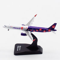 1:400 Scale A321 B-LEJ เครื่องบินเครื่องบินรุ่น HK Express Cargo Airlines โลหะผสมเครื่องบินเครื่องบินสะสมจอแสดงผลรุ่น Toy