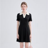 ♧♛❁ Dress Women Elegant Office Lady Short Sleeve Casual Vintage New Korean Fashion V-Necked Summer Dresses Female Clothing 2022 Chic