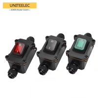 [HOT QAA,JXHKLWW 121] UNITEELEC IP65แบบอินไลน์พร้อม SJ3 2 Rocker Switch กล่องเชื่อมต่อไฟฟ้าสายเคเบิลขั้วต่อ2ทางไฟกลางแจ้งกล่องกันน้ำ