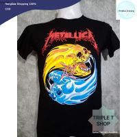 HD เสื้อผู้ชาย เสื้อผู้ชายเท่ๆ เสื้อยืดคอกลม สกรีนลาย METALLICA (รหัส 20) เสื้อผู้ชายเกาหลี