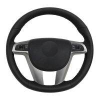 อุปกรณ์เสริมในรถยนต์ Hand-Stitched Anti-Slip Black Artificial Leather id Car Steering Wheel Cover For Holden VE