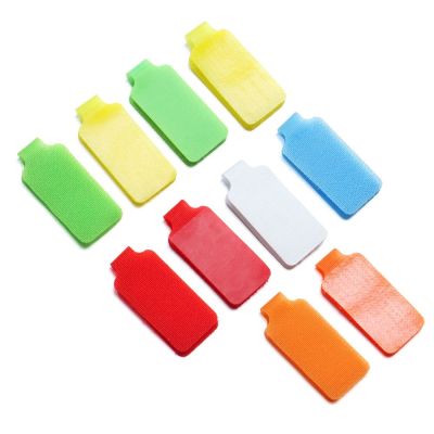 5Pcs Nylon Cable Labels Writable Wire Labels Practical Electrical Cables Organize Cord Identification Winder Wire Tidy Organizer