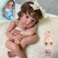 16Inch Already Painted Reborn Doll Kit Tink Hand-Rooted Hair Unassembled DIY Doll Parts With Cloth Body Toy Figure Lol