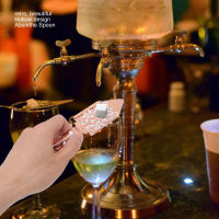 Absinthe ช้อน Vintage Hollow Design สแตนเลสสตีล Wormwood ค็อกเทลบาร์แก้วถ้วยดื่มช้อนกรอง