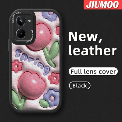 เคส JIUMOO สำหรับ Realme 10 Pro 5G Realme 10 Pro Plus เคสลายการ์ตูน3D ดอกไม้น่ารักกันกระแทกใหม่เคสซิลิโคนนิ่มเลนส์กล้องถ่ายรูปเคสป้องกันรวมทุกอย่าง