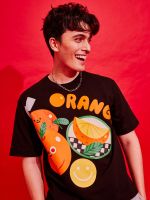 (1piece) Orange boxy t-shirt | 22MM.T collection