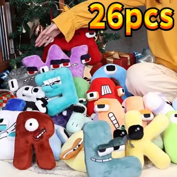 A set 26PCS Alphabet Lore But are Plush Toy Stuffed Animal Plushie Doll  Toys Gift for Kids Children Christmas Gift Toy 26 Letter