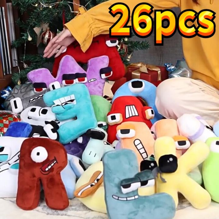 A set 26PCS Alphabet Lore But are Plush Toys Stuffed Animal Plushie Doll  Toys Gift for Kids Children Christmas Gift Toys