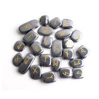 25Pcs Terahertz Crystal Runes Divination Tool Crystals Set Fortune-ling Reiki HealingStone Gift Decor