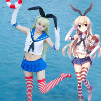 อะนิเมะ kantai Collection shimakaze ชุดเครื่องแต่งกาย kancolle Fleet Girls kanmusu ชุดกะลาสีญี่ปุ่นชุดฤดูร้อนเซ็กซี่