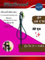 มินิสปริงเกอร์ใบ D รุ่นไชโย พร้อมขาปัก + สายไมโคร + มินิวาล์ว(10ชุด)